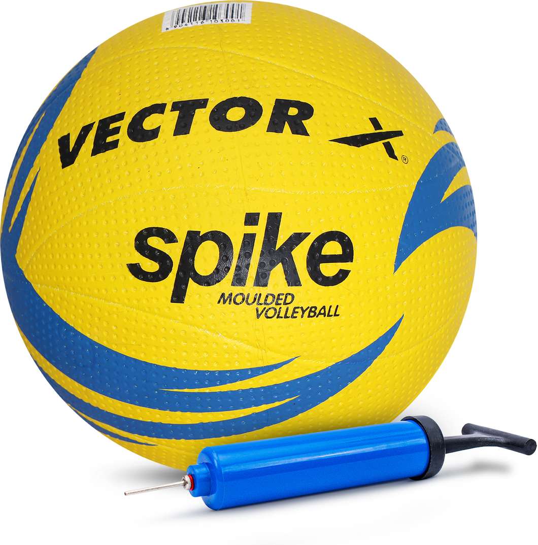 VECTOR X 10 Panel Spike Rubber Moulded+ Butyl Bladder Indoor/Outdoor Beach Play Training Volleyball