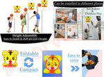 Sarvda Basket Ball For Kids | Catty lion Theme Board Net Ball , Inflating Pin 2Ties Basketball
