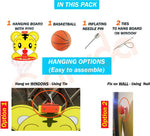 Sarvda Basket Ball For Kids | Catty lion Theme Board Net Ball , Inflating Pin 2Ties Basketball